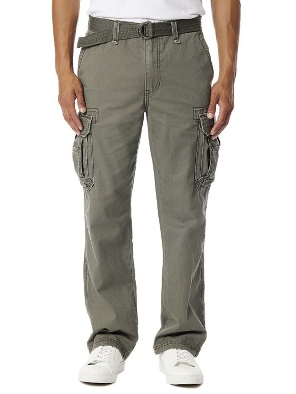 Men's UNIONBAY Cargo Survivor Pants, Size 38W X 34L, Military (Olive Green)